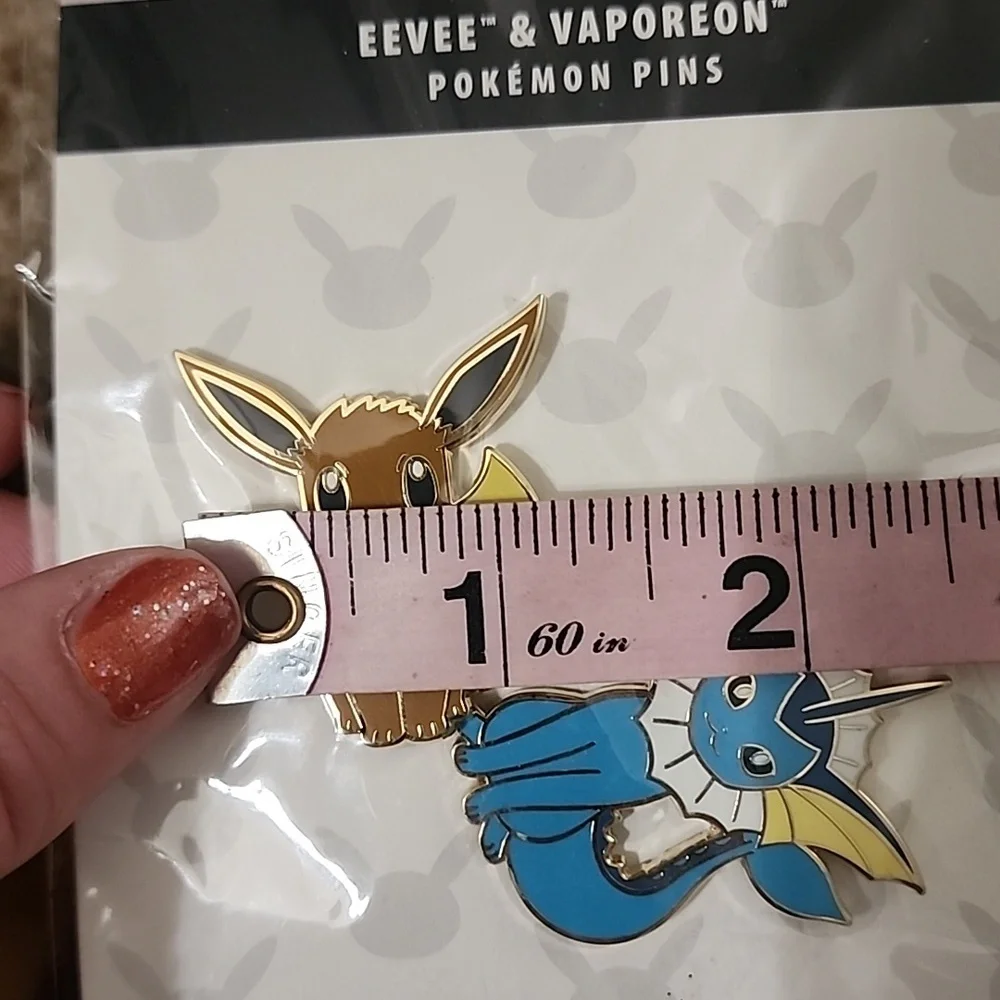 Pokemon Center Rare Eevee Vaporeon Pin Set